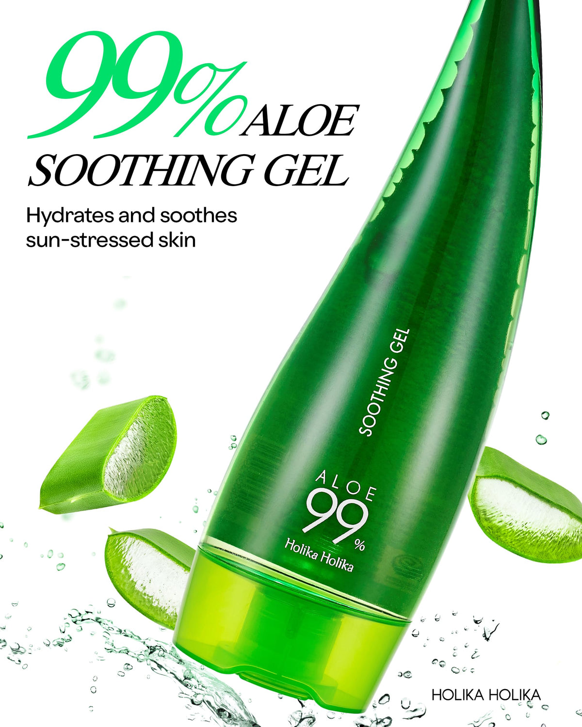 HOLIKA HOLIKA Aloe 99% Soothing Gel 250ml texture close-up