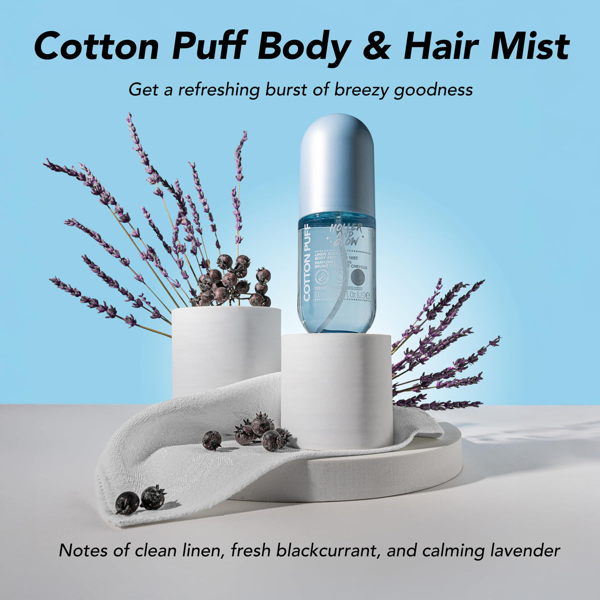 Holler & Glow mists in a lifestyle setting