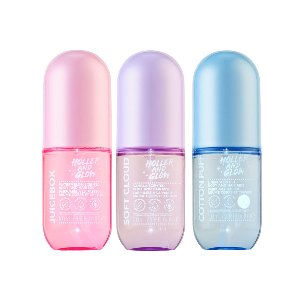 Holler & Glow Warming Vanilla Scent mist bottle