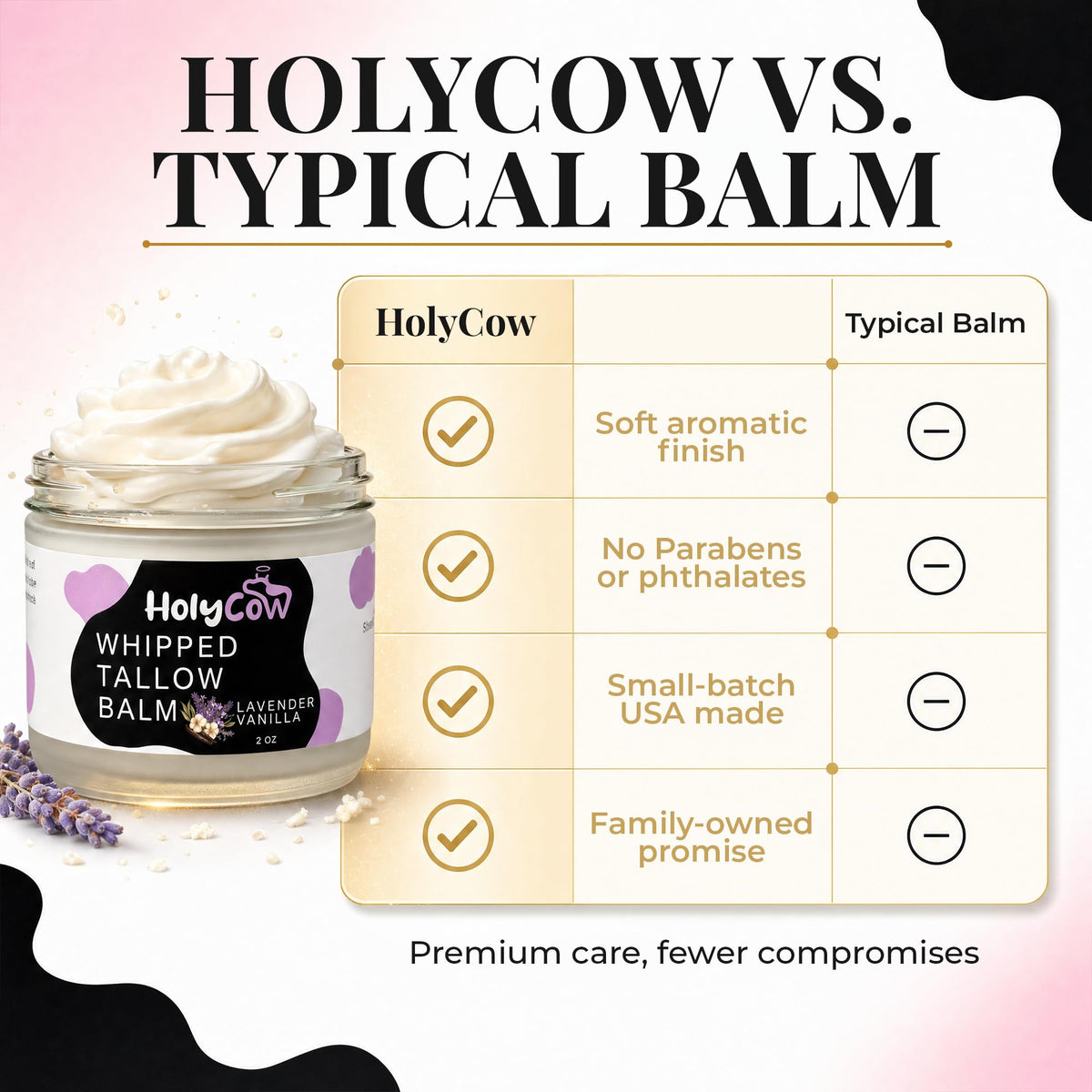 HolyCow Beef Tallow Body Butter 2 Oz Lavender Vanilla application on skin