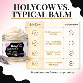 HolyCow Beef Tallow Body Butter 2 Oz Lavender Vanilla application on skin