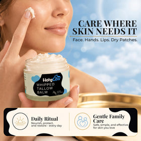 HolyCow Grass Fed Beef Tallow Moisturizer texture close-up