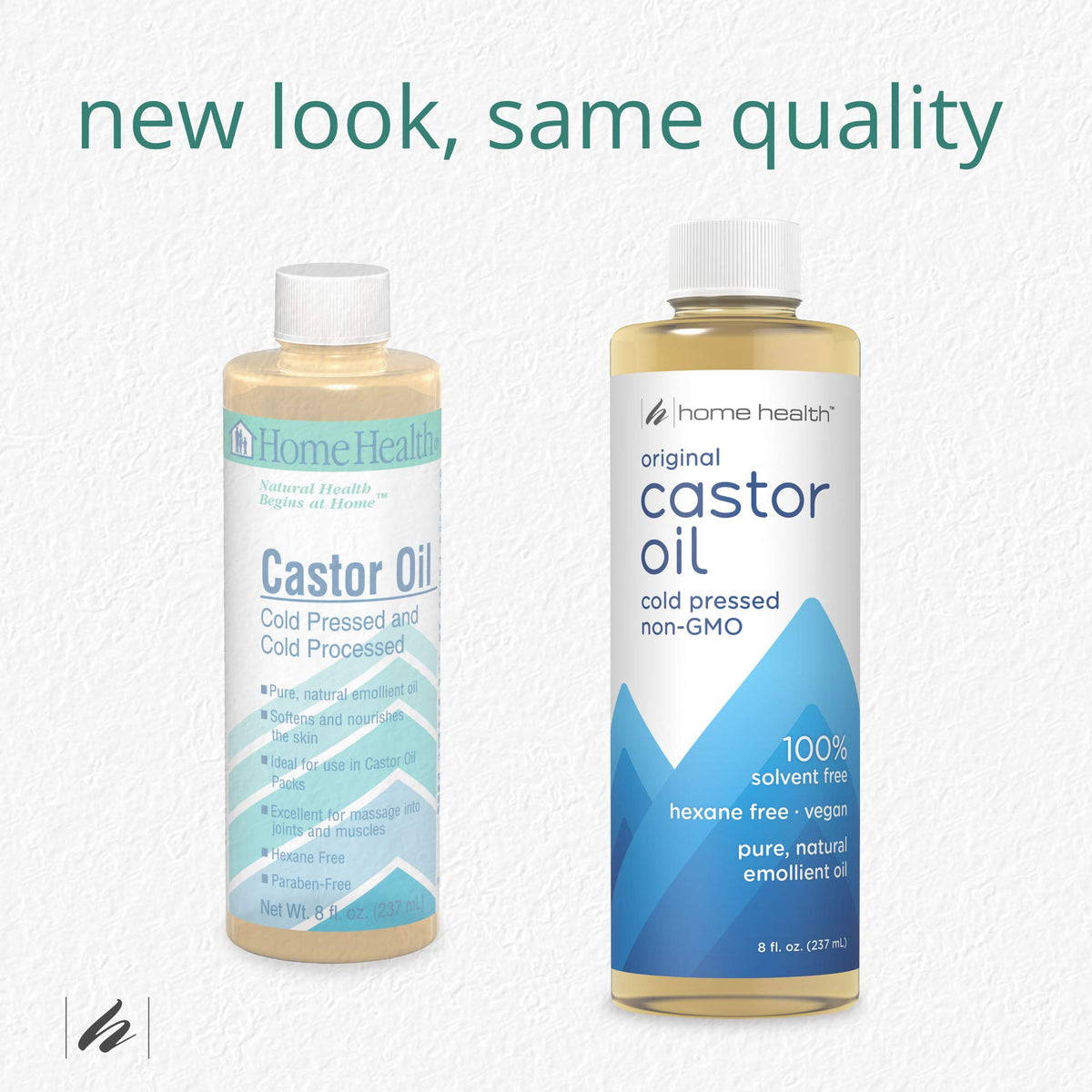 Home Health Original Castor Oil bottle side view