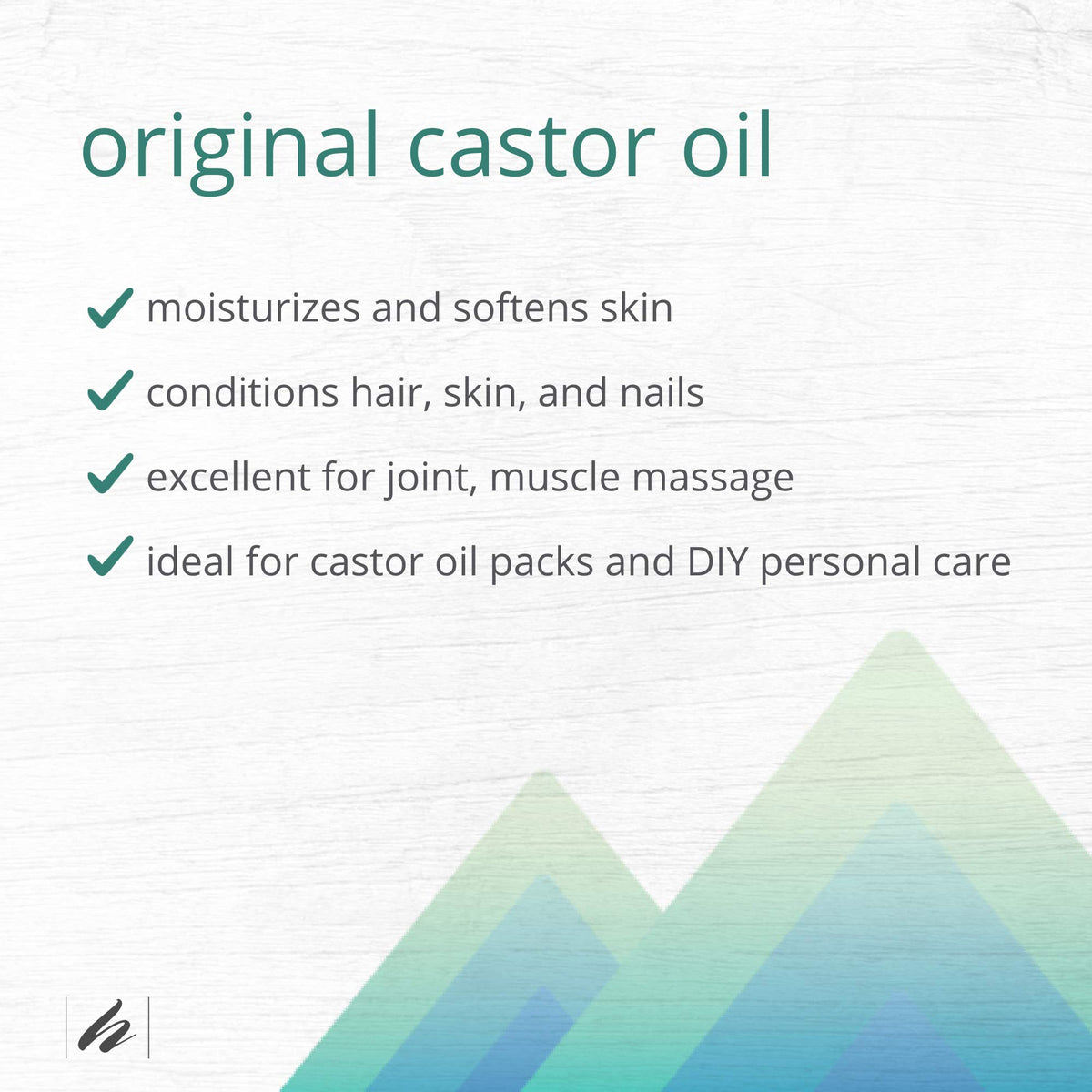 Home Health Original Castor Oil with flannel cloth