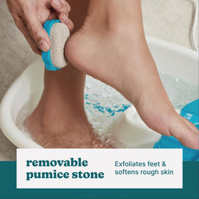 Homedics Bubble Mate Foot Spa side view with splash guard