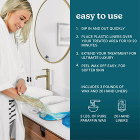 Homedics Paraffin Wax Machine side view with locking lid