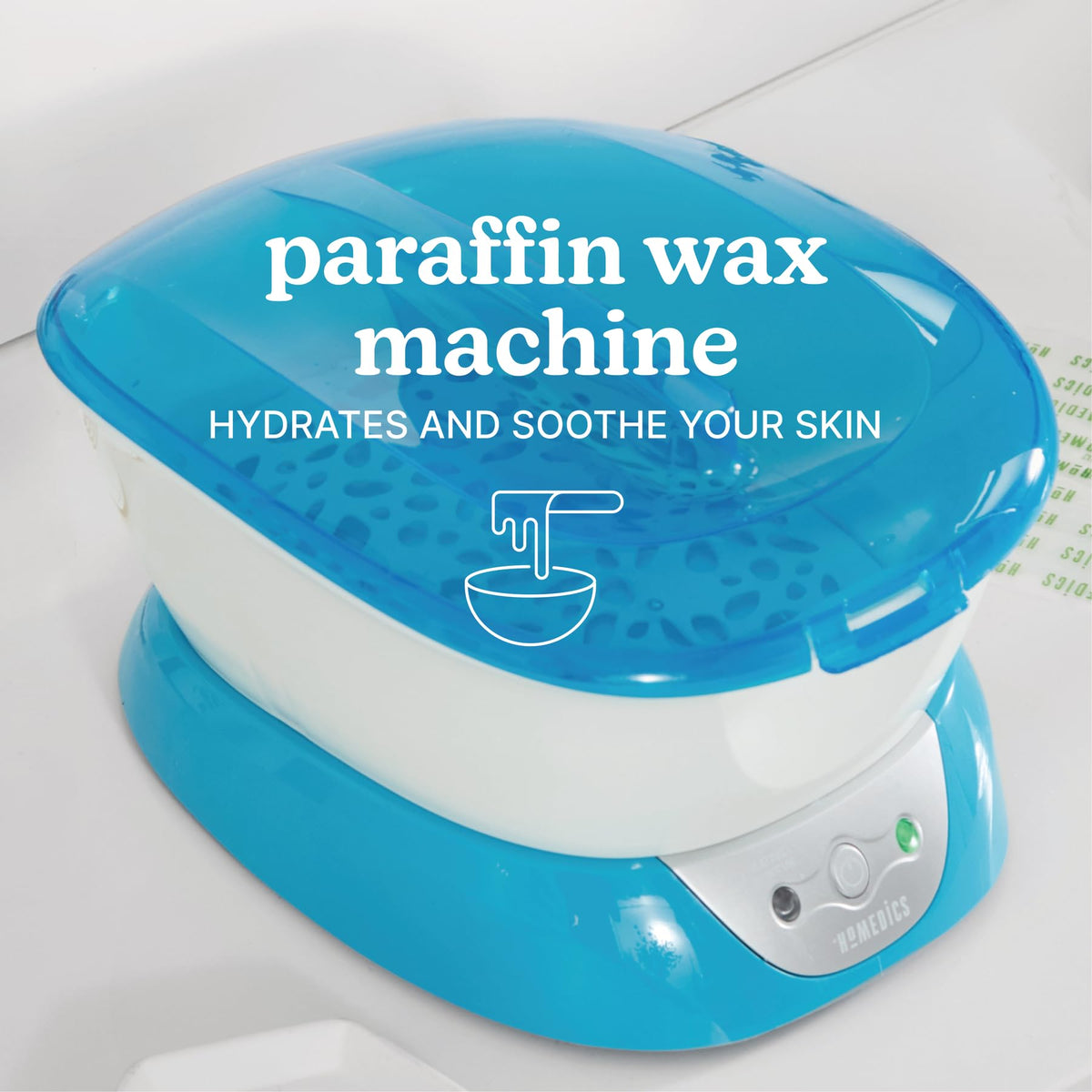 Homedics Paraffin Wax Machine with green light indicator