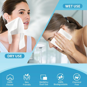 HOMEXCEL Face Towels showing smooth and pel texture