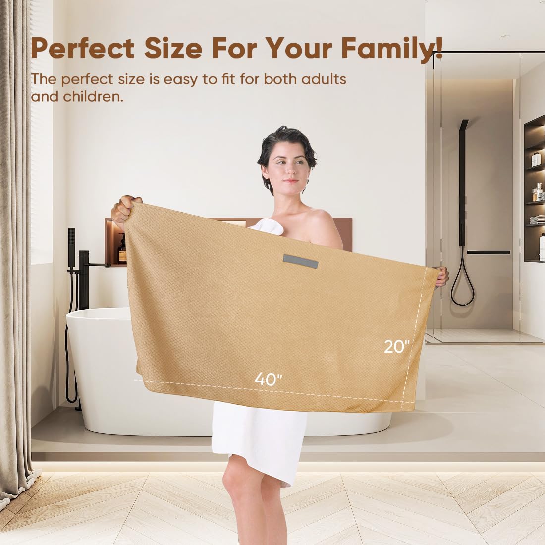 HOMEXCEL Microfiber Hair Towel in use at the gym