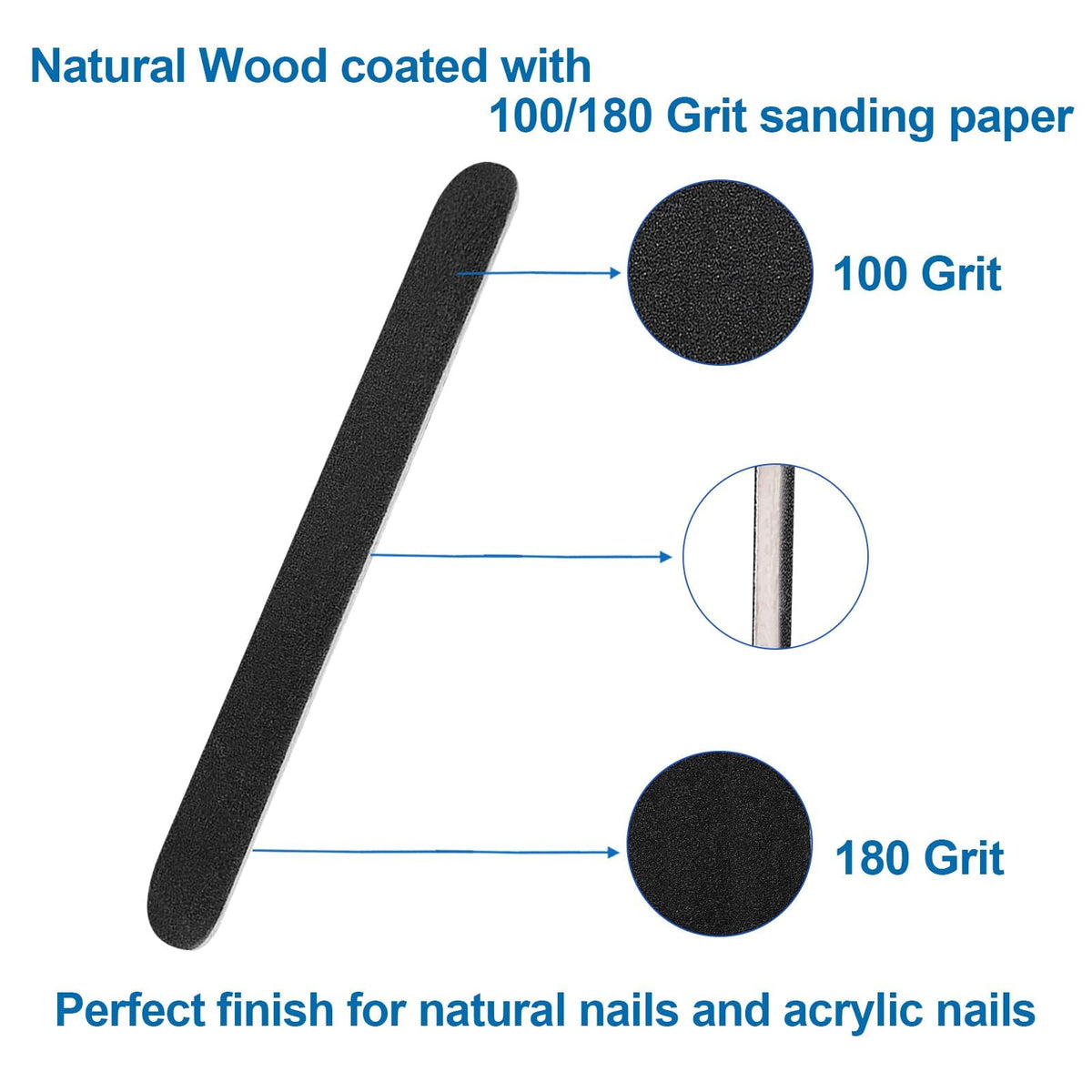 HomeyEra nail file in use on natural nails