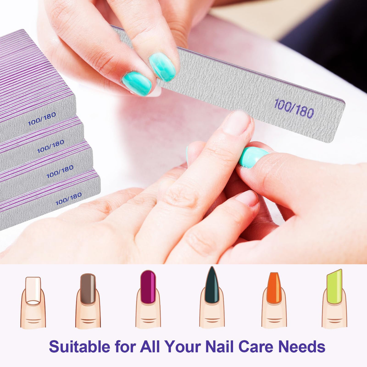 HomeyEra nail file showing double-sided grit