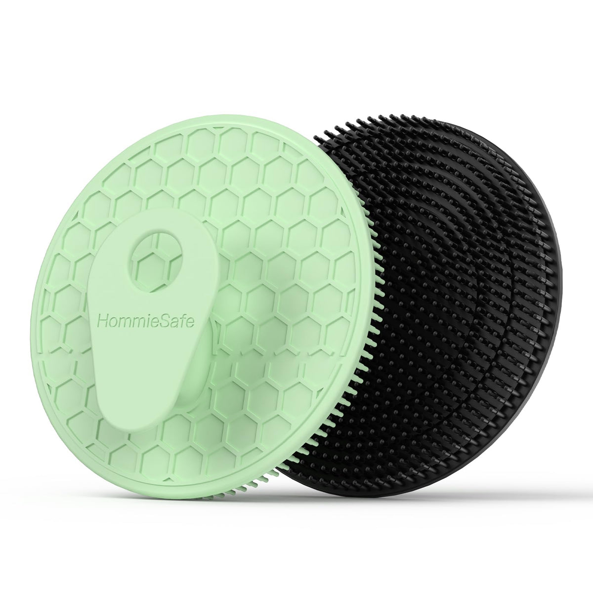 HOMMIESAFE Soft Silicone Shower Brush front view