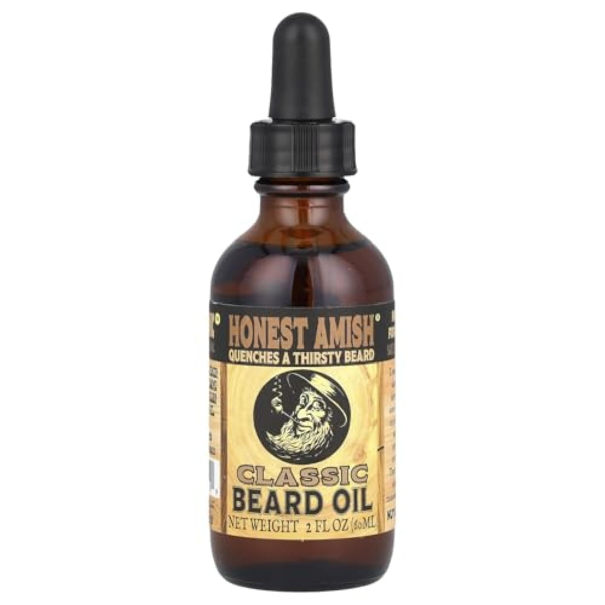 Honest Amish Beard Oil 2 Oz bottle front view
