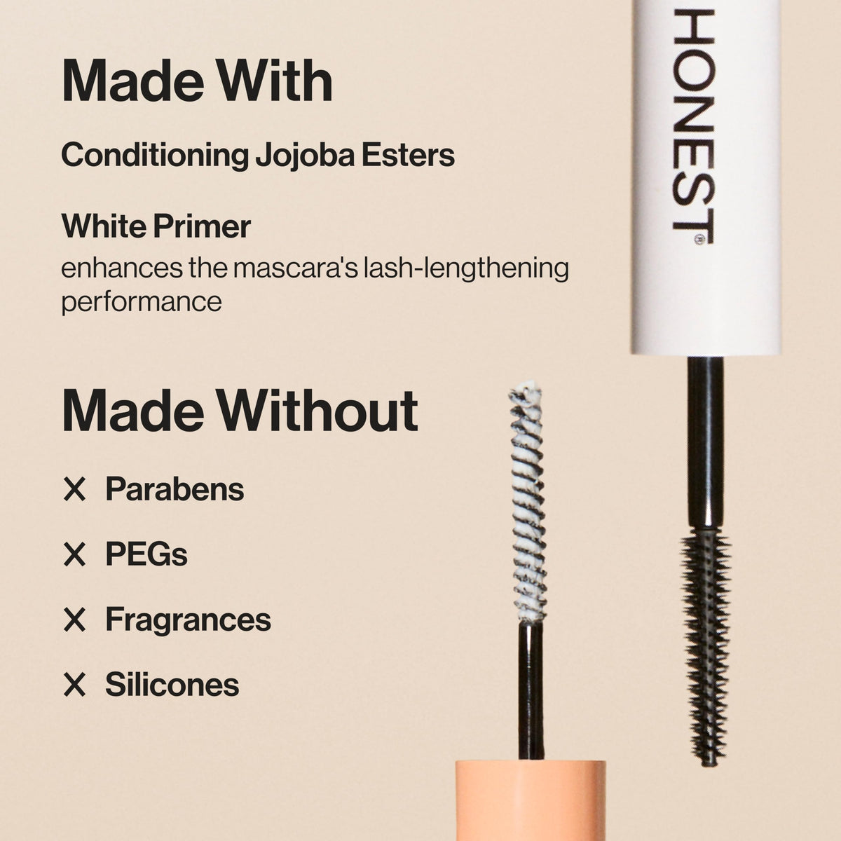 Honest Beauty 2-in-1 Extreme Length Mascara packaging