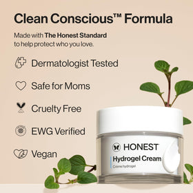 Honest Beauty Hydrogel Cream ingredients list