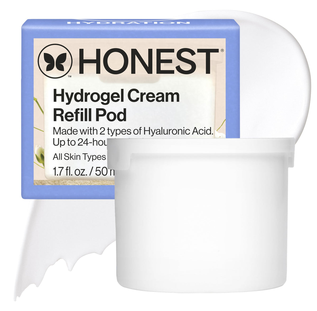 Honest Beauty Hydrogel Cream Refill Pod front view