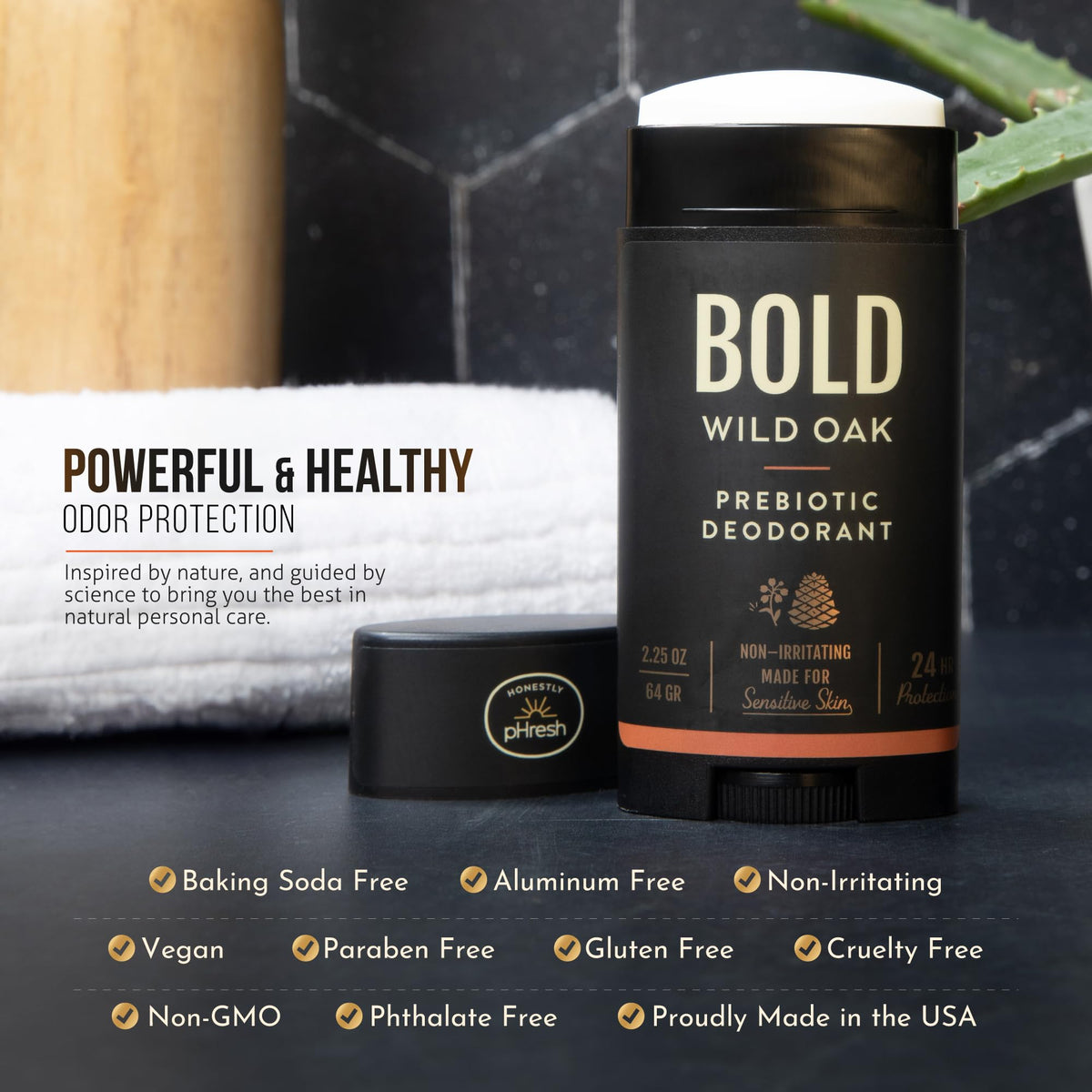 Honestly pHresh Natural Deodorant for Men in a lifestyle setting