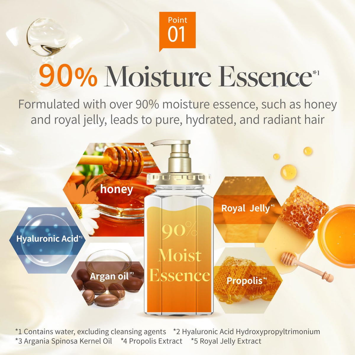 & Honey Melty Moist Repair Shampoo and Conditioner lifestyle scene