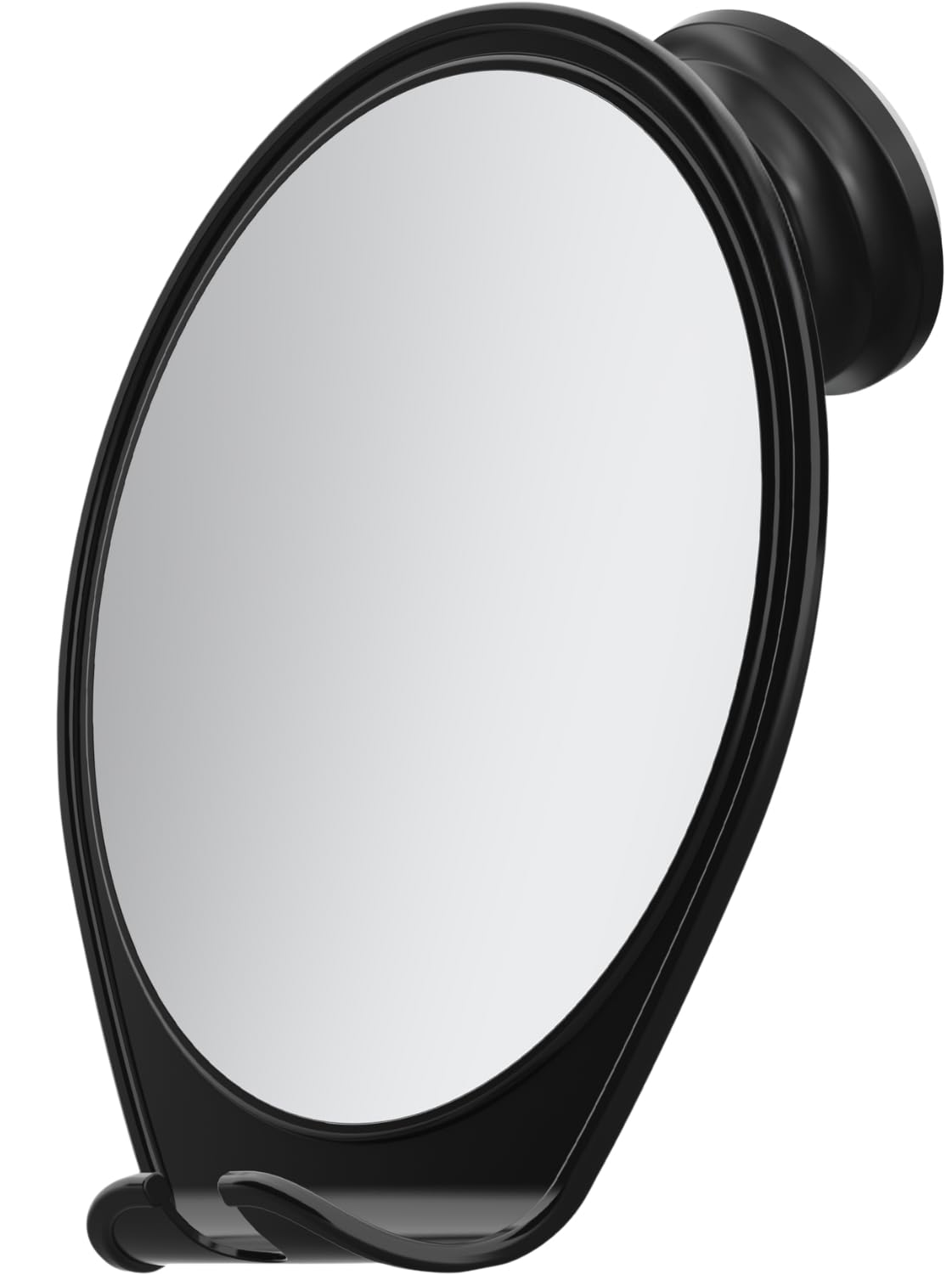 HONEYBULL Fogless Shower Mirror front view with suction mount