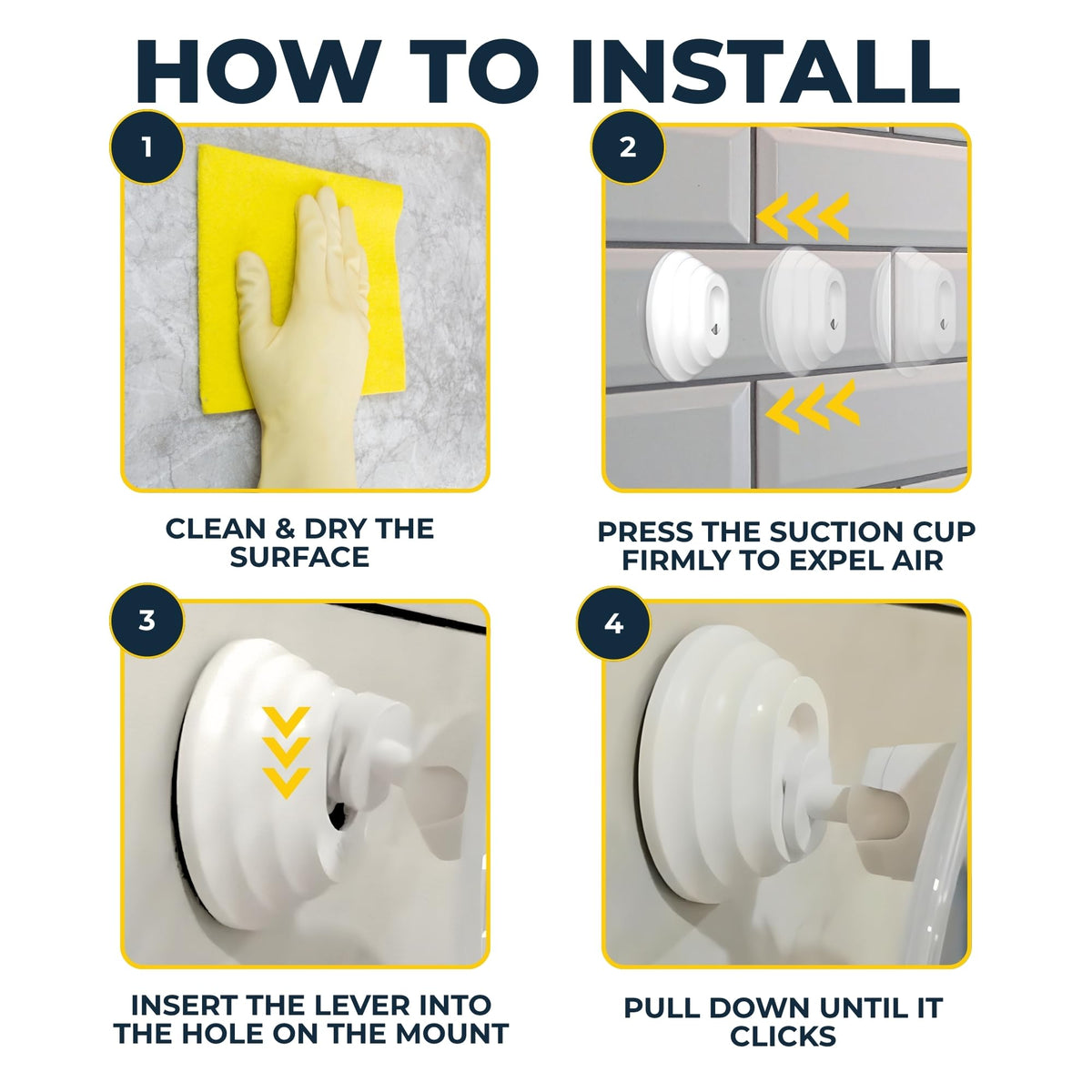 HONEYBULL Fogless Shower Mirror packaging display