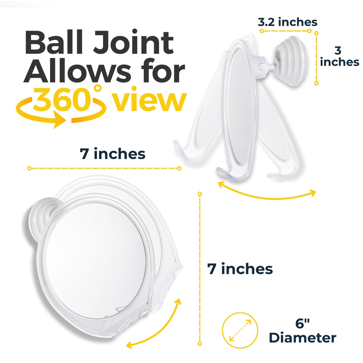 HONEYBULL Fogless Shower Mirror packaging front