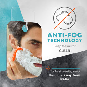 HONEYBULL Fogless Shower Mirror with razor hook attached