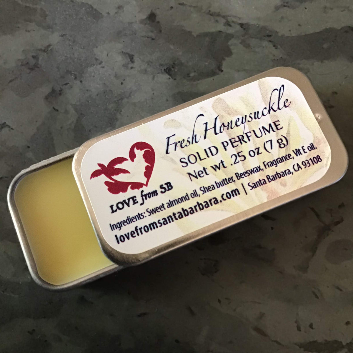 Honeysuckle Solid Perfume packaging details