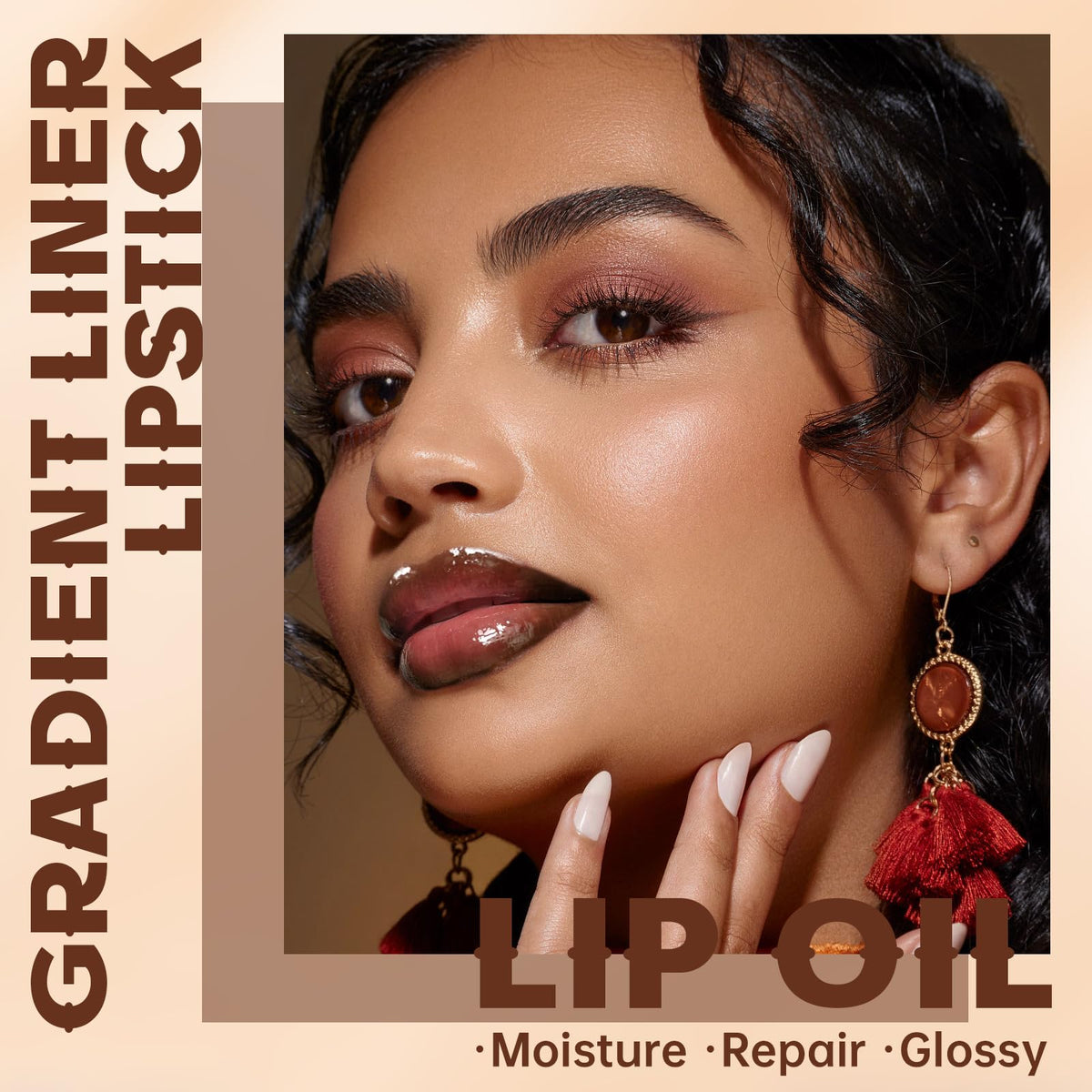 HOSAILY Lip Liner Gloss Set packaging front view