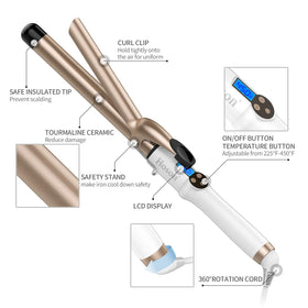Hoson 1 Inch Curling Iron packaging and accessories