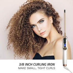 Hoson curling iron LCD display showing temperature settings