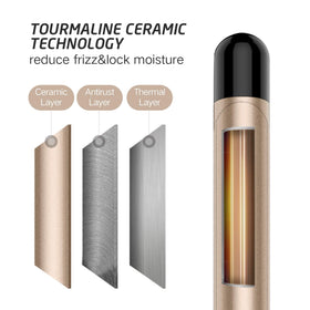 Hoson curling iron side view with insulated tip