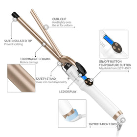 Hoson curling iron with 360° swivel cord