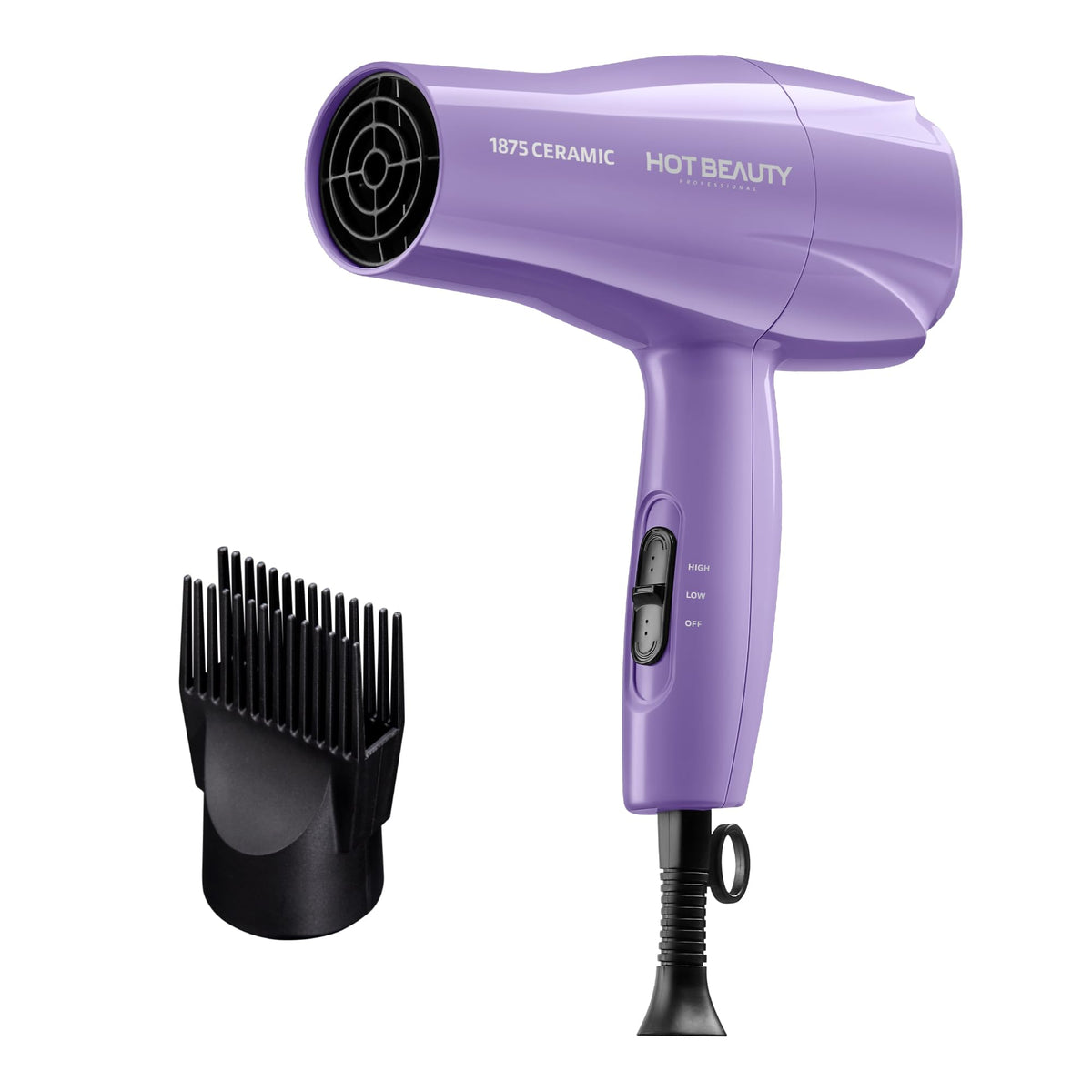 Hot Beauty Hair Dryer 1875W purple model front view