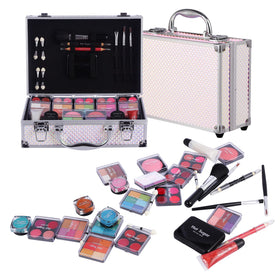 Hot Sugar aluminum train case with mermaid glitter finish