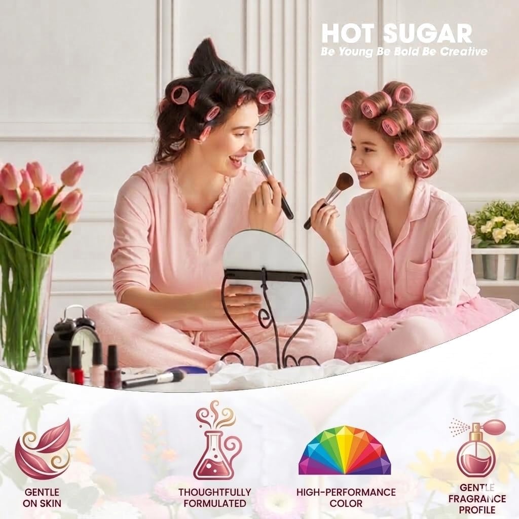 Hot Sugar Beginner Makeup Kit with highlighter and blushes displayed