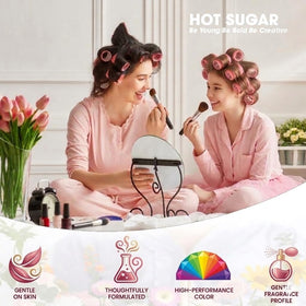 Hot Sugar Beginner Makeup Kit with highlighter and blushes displayed