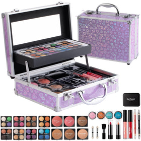 Hot Sugar Makeup Kit Deluxe Starter Gift Set front view in purple