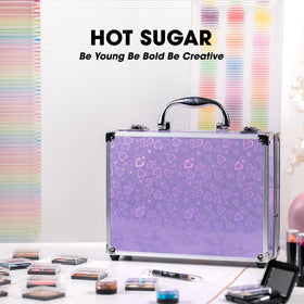 Hot Sugar Makeup Kit mirror box and lip products