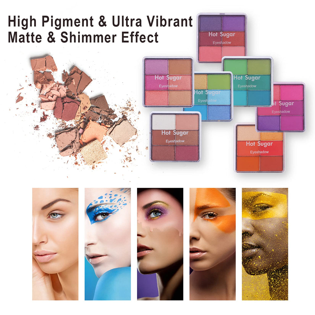 Hot Sugar Makeup Kit with brushes and lip products