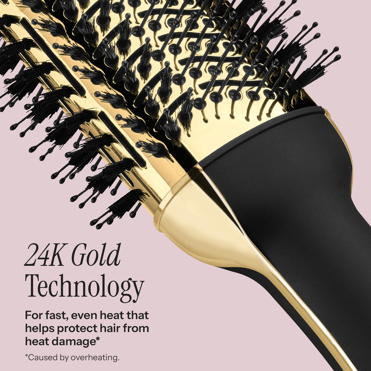 HOT TOOLS 24K Gold Blow Dryer Brush side view