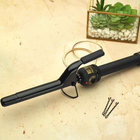 HOT TOOLS curling iron in a stylish bathroom setting