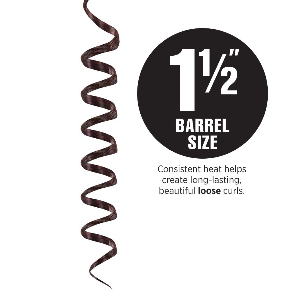 HOT TOOLS curling iron showing titanium styling surface