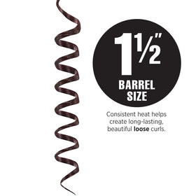 HOT TOOLS curling iron showing titanium styling surface