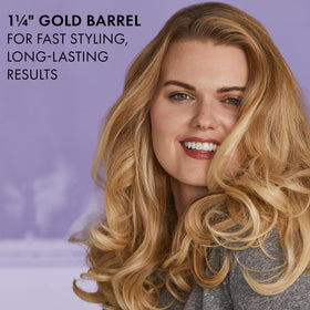 HOT TOOLS curling iron side view showing the barrel