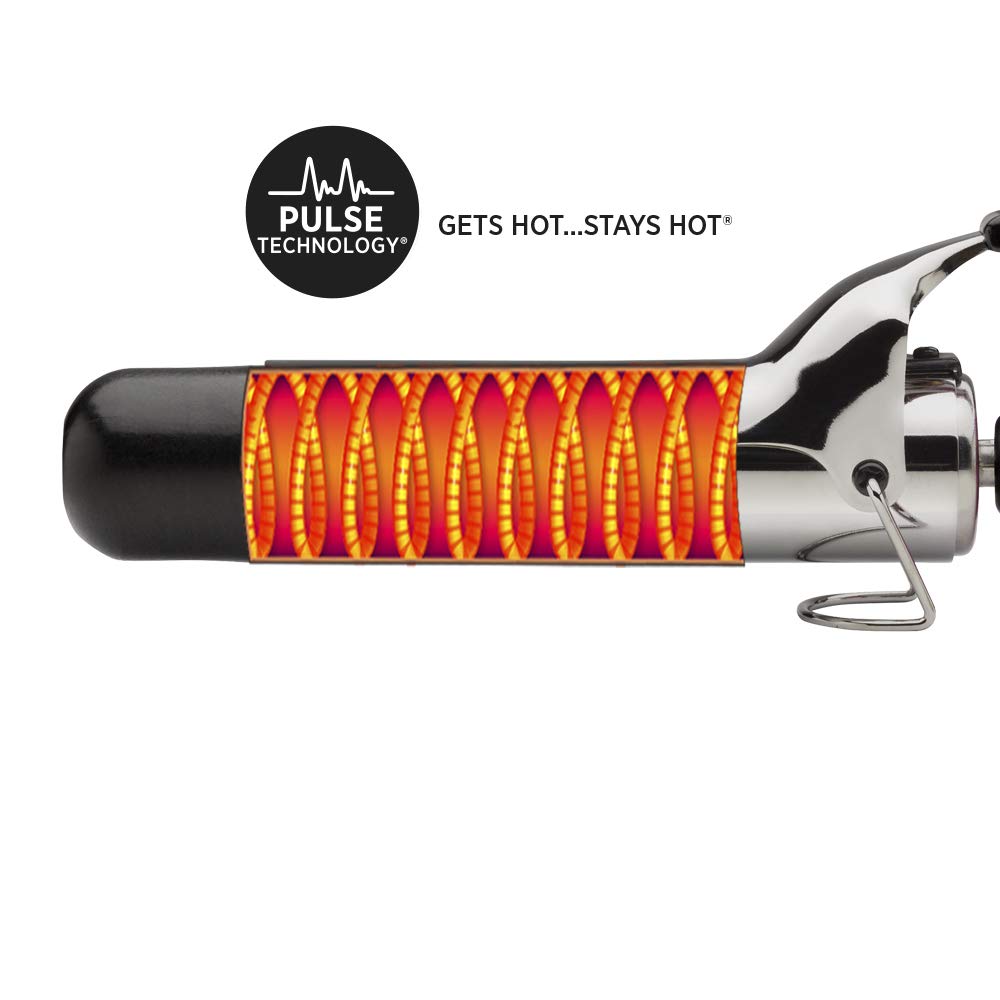 HOT TOOLS curling iron with extra-long cool tip