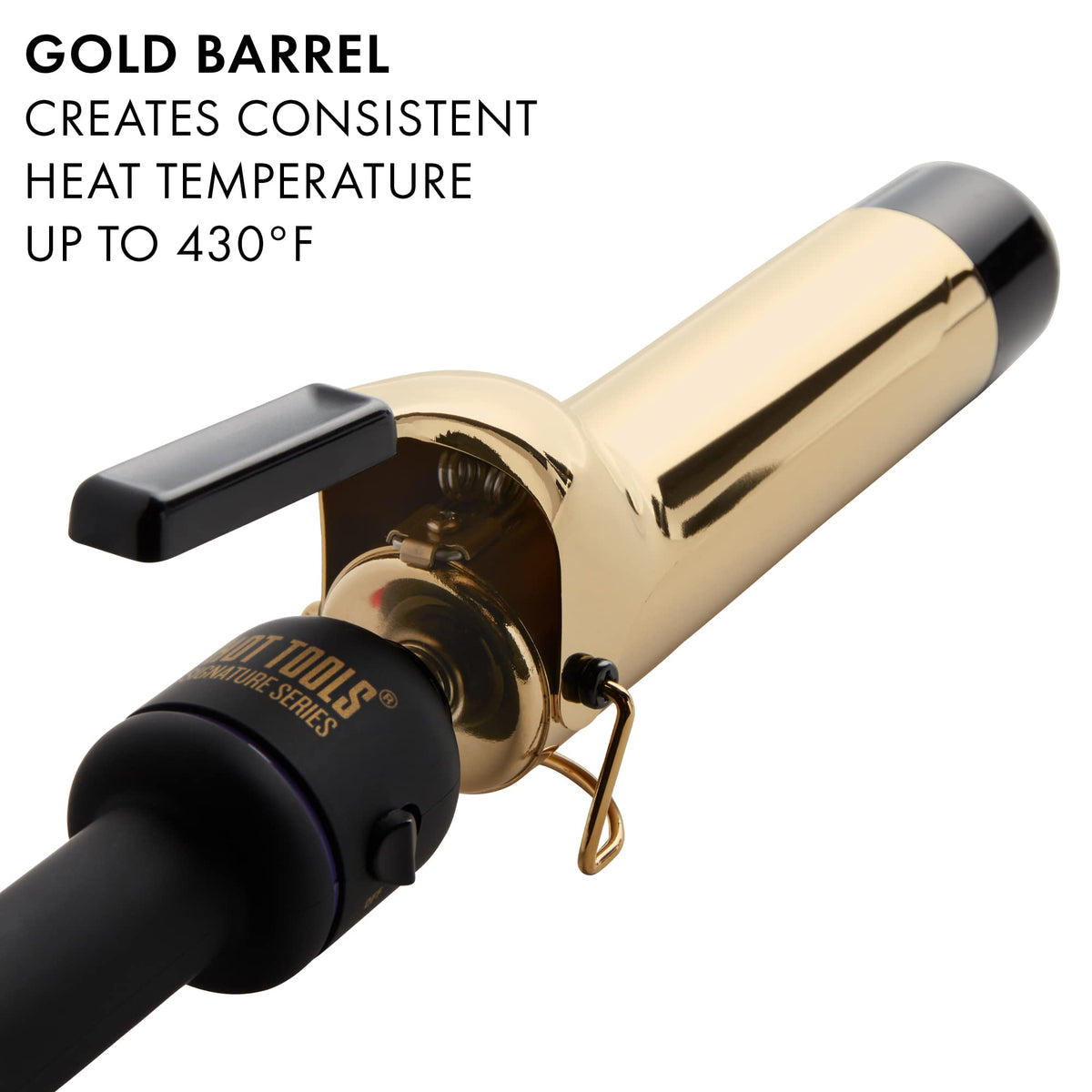 HOT TOOLS curling iron with foldaway safety stand