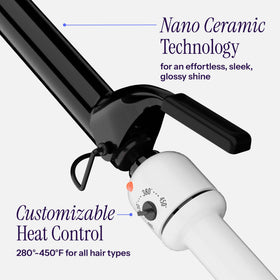 HOT TOOLS Nano Ceramic Curling Iron with cool tip