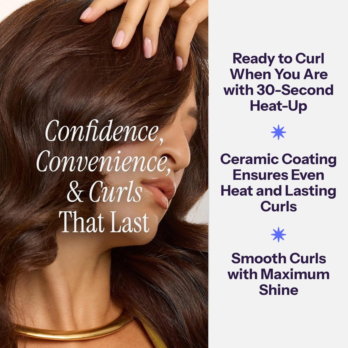 HOT TOOLS Nano Ceramic Curling Iron with heat-resistant glove