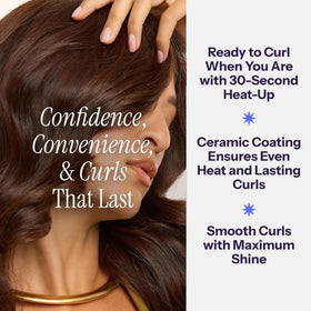 HOT TOOLS Nano Ceramic Curling Iron with heat-resistant glove