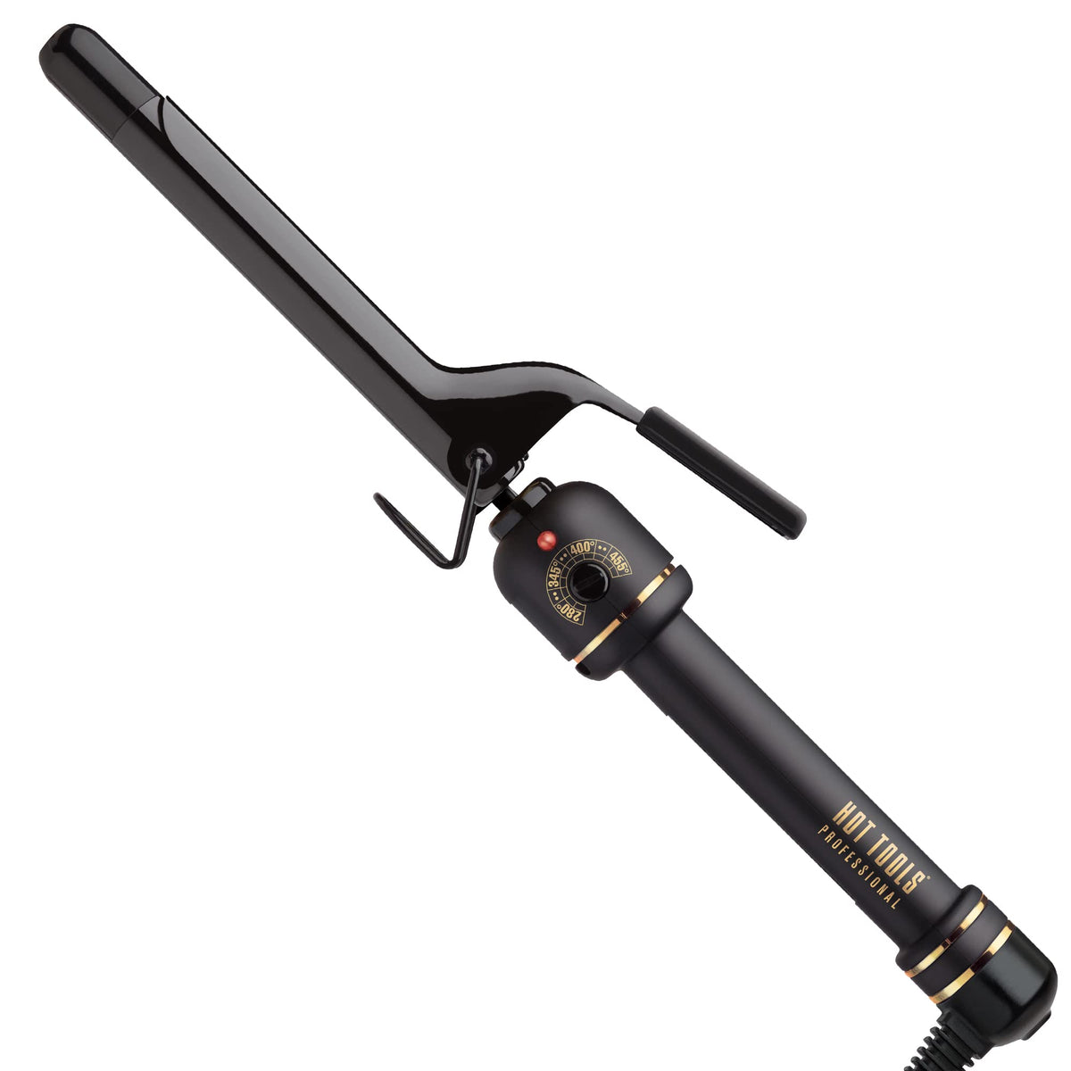 HOT TOOLS Pro Artist Black Gold Curling Iron front view